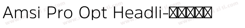 Amsi Pro Opt Headli字体转换